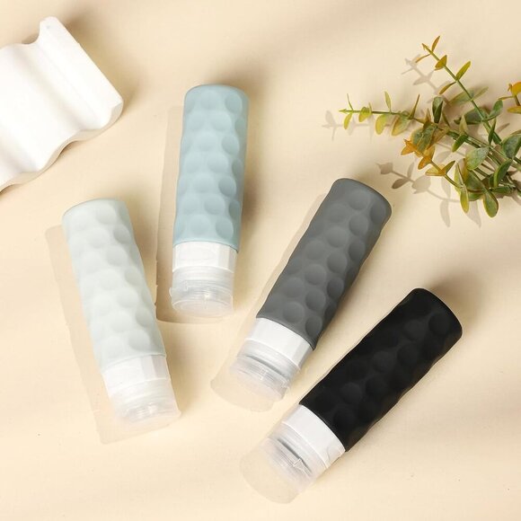 Travel Bottles for Toiletries, 4pcs Tsa Approved 3oz Travel Size Containers, BPA - Picture 7 of 7